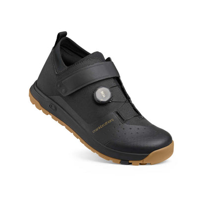 Scarpe MTB CRANKBROTHERS STAMP TRAIL BOA nere/gomma — vista a tre quarti
