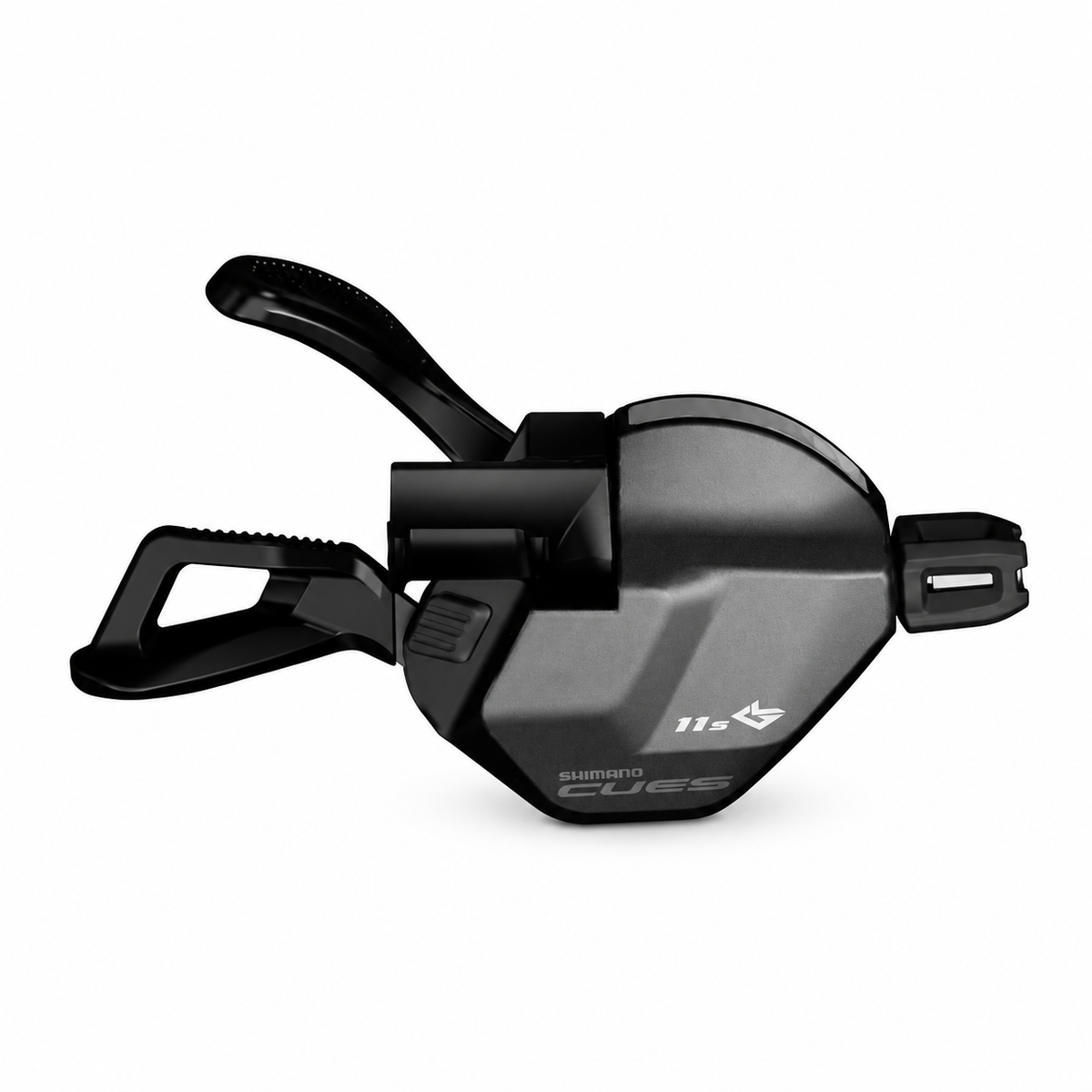 Comando cambio destro SHIMANO CUES SL-U8000-11IR a 11 velocità — vista del prodotto su sfondo bianco