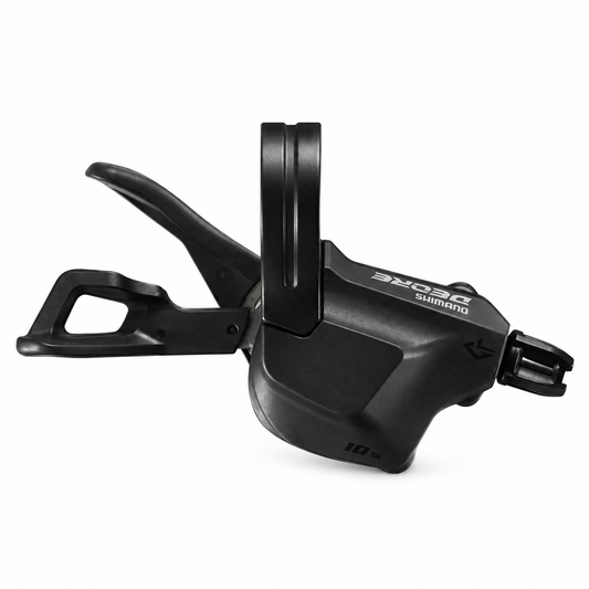 Comando cambio destro SHIMANO DEORE a 10 velocità SL-M5130 Linkglide — vista del prodotto su sfondo bianco