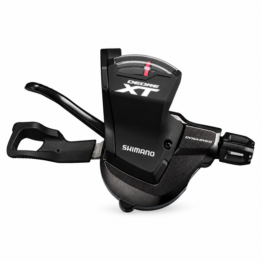 Comando cambio destro SHIMANO XT 11V SL-M8000 — vista del prodotto su sfondo bianco
