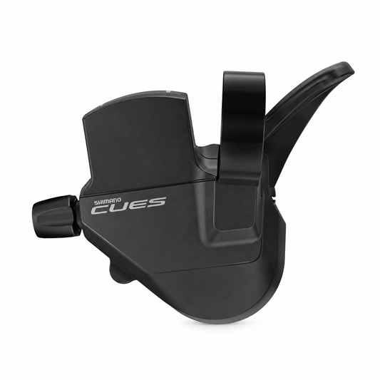 Comando cambio sinistro SHIMANO CUES SL-U4000-L 2V — vista del prodotto su sfondo bianco