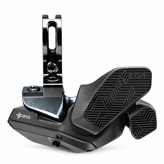 Comando cambio destro SRAM EAGLE AXS a 12 velocità Rocker nero — vista del prodotto su sfondo bianco