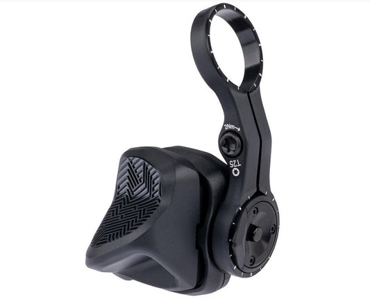 Comando cambio sinistro D1 SRAM AXS POD / ROCKSHOX AXS — vista del comando sinistro con collarino Discrete, rif. 00.3018.404.005