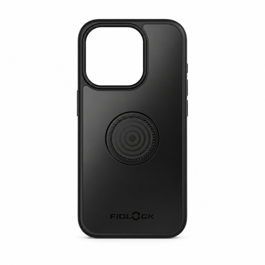 Custodia FIDLOCK VACUUM per iPhone 15 Pro — vista del prodotto su sfondo bianco