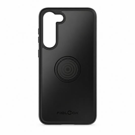 Custodia FIDLOCK VACUUM per Samsung S23 Plus nera — vista del prodotto su sfondo bianco