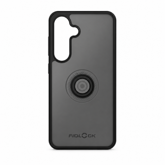 Custodia FIDLOCK VACUUM per Samsung S24 nera — vista del prodotto su sfondo bianco