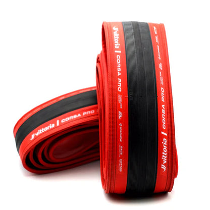 Copertone VITTORIA CORSA PRO Graphene G2.0 Tubeless Ready - Edizione speciale rossa