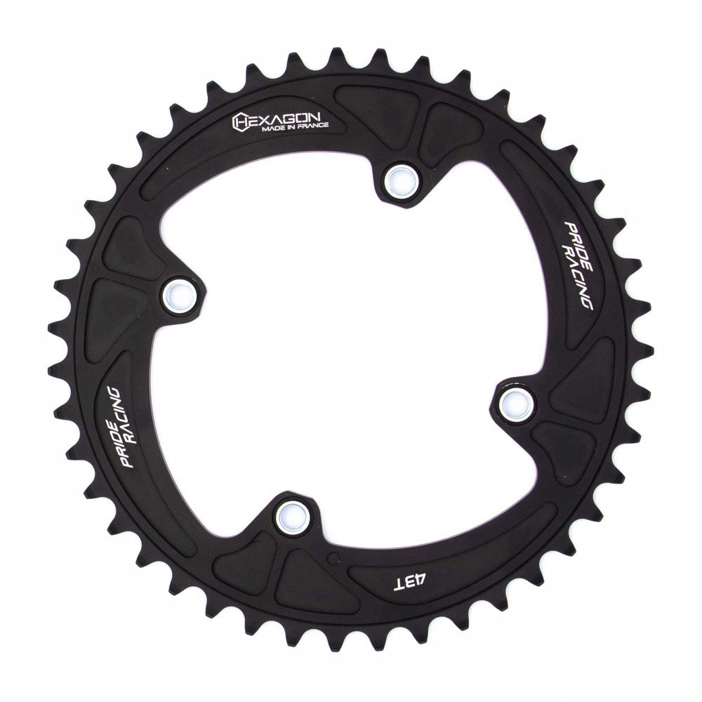 Corona PRIDE HEXAGON 4 Viti Filettate Nera