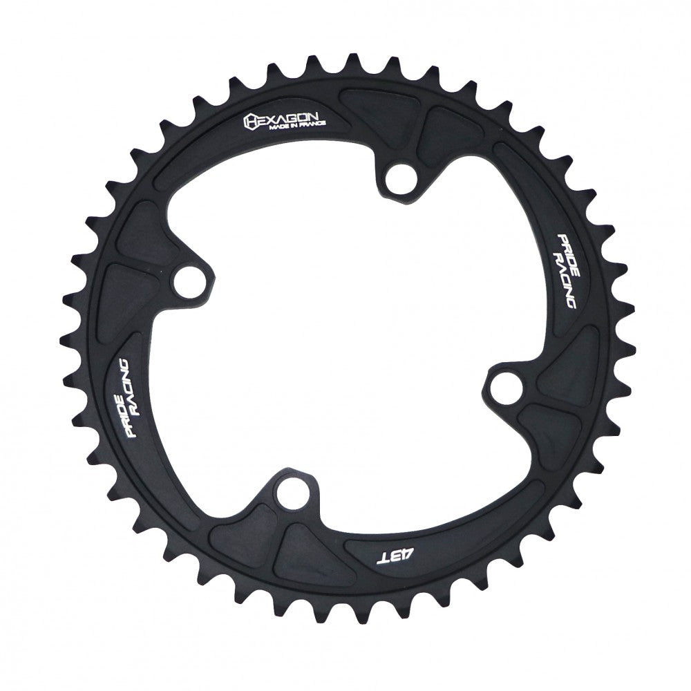 Corona PRIDE HEXAGON 4 Viti Non Filettate Nera