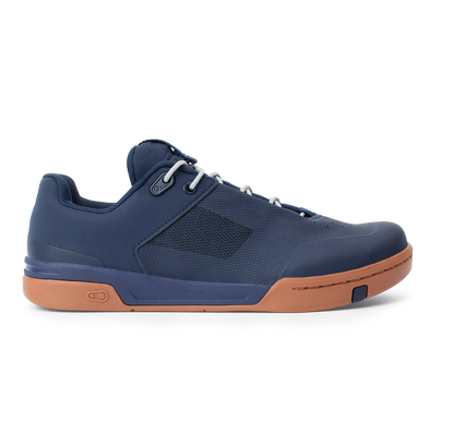 Scarpe MTB CRANKBROTHERS STAMP LACE FLAT blu/argento — profilo esterno