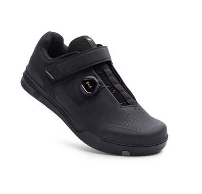 Scarpe MTB CRANKBROTHERS MALLET BOA CLIP nere/oro — vista a tre quarti