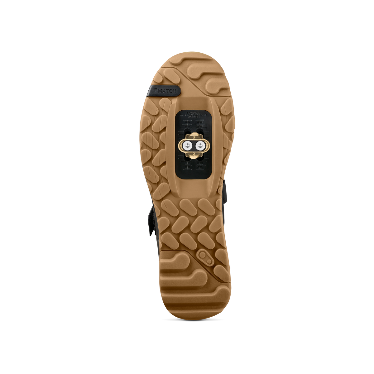 Scarpe MTB CRANKBROTHERS MALLET TRAIL BOA CLIP nere/oro — suola con tacchetta