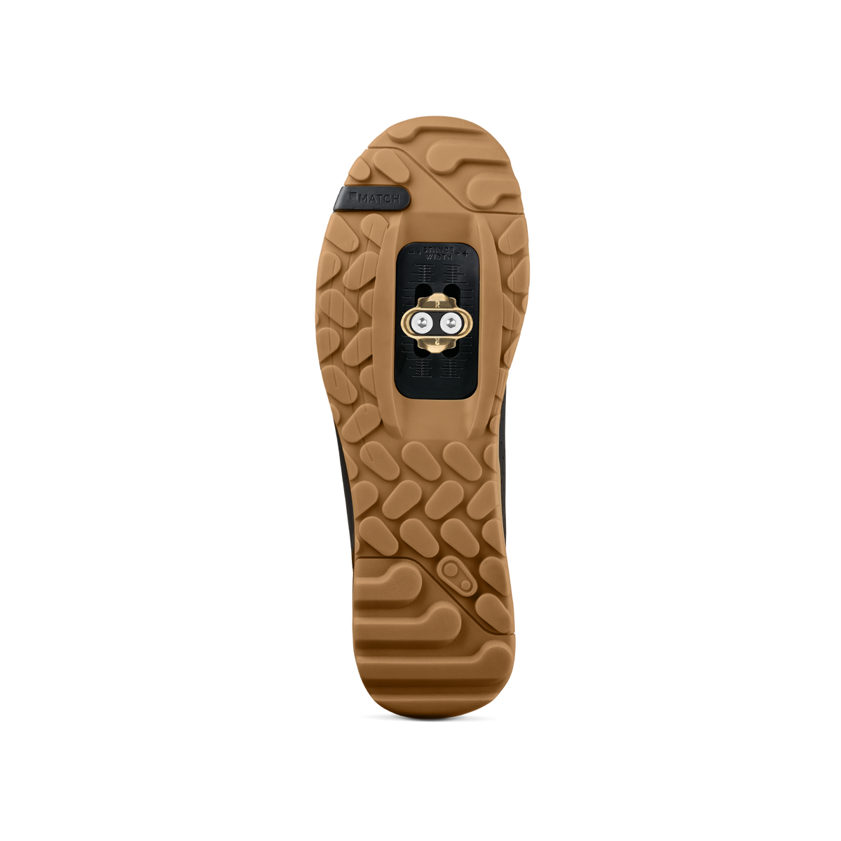 Scarpe MTB CRANKBROTHERS MALLET TRAIL LACE CLIP nere/color gomma — suola con tacchetta