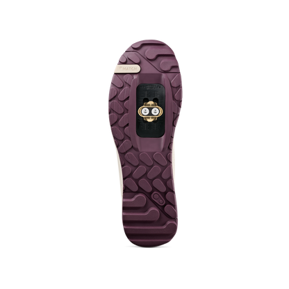Scarpe MTB CRANKBROTHERS MALLET TRAIL LACE CLIP bianche/viola — suola con tacchetta