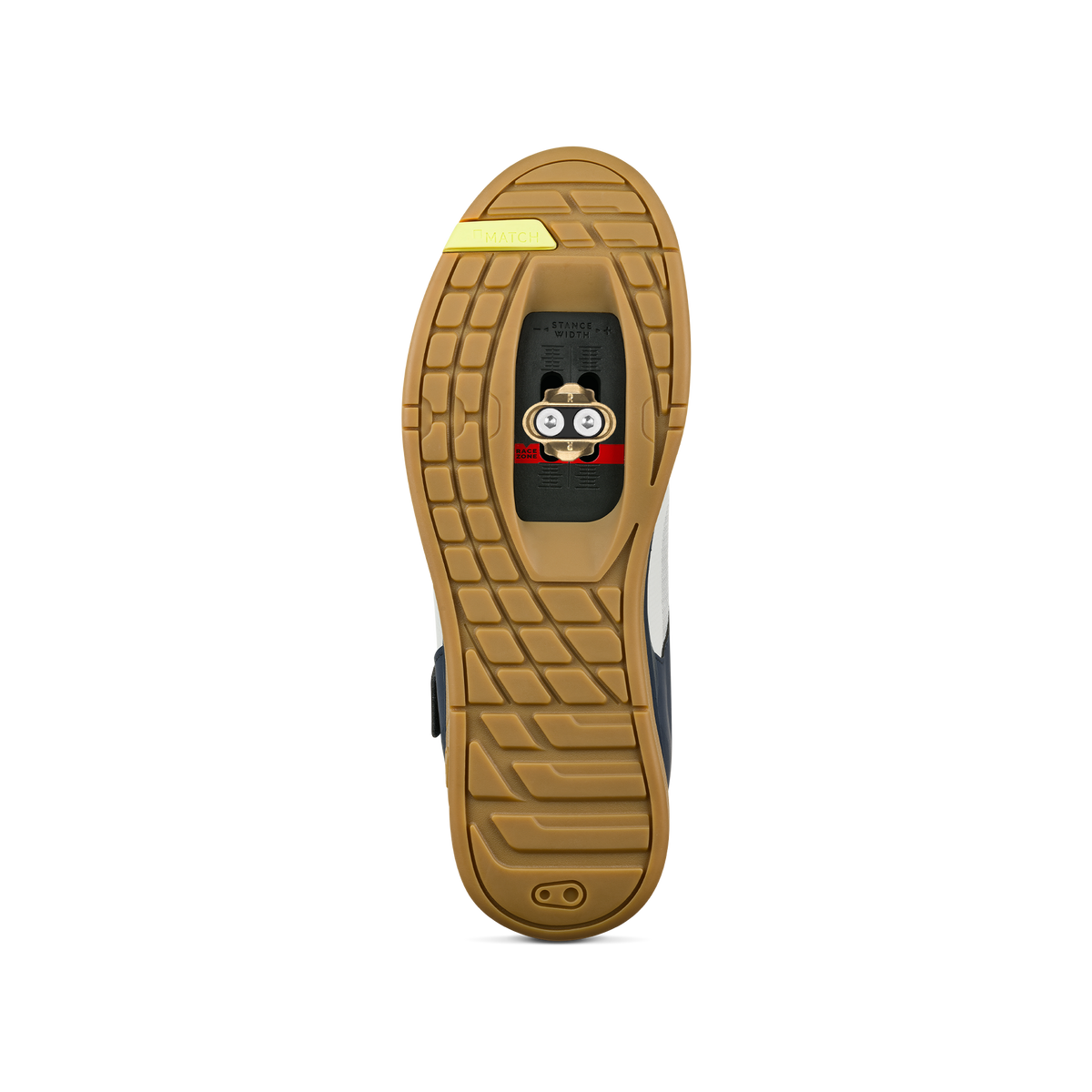 Scarpe MTB CRANKBROTHERS MALLET BOA CLIP blu navy/grigie/color gomma — suola con tacchetta