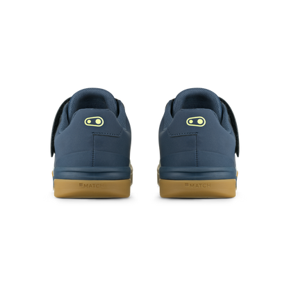 Scarpe MTB CRANKBROTHERS STAMP BOA blu navy/grigie/color gomma — vista posteriore