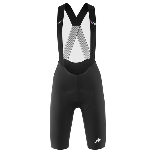 Pantaloncini da ciclismo con bretelle ASSOS DYORA R S11 da donna neri — sfondo bianco, 2000 x 2000
