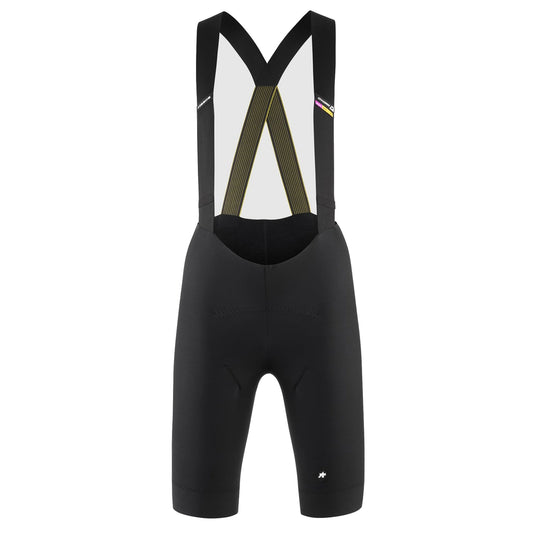Pantaloncini da ciclismo con bretelle ASSOS DYORA R SPRING FALL da donna neri — sfondo bianco, 2000 x 2000