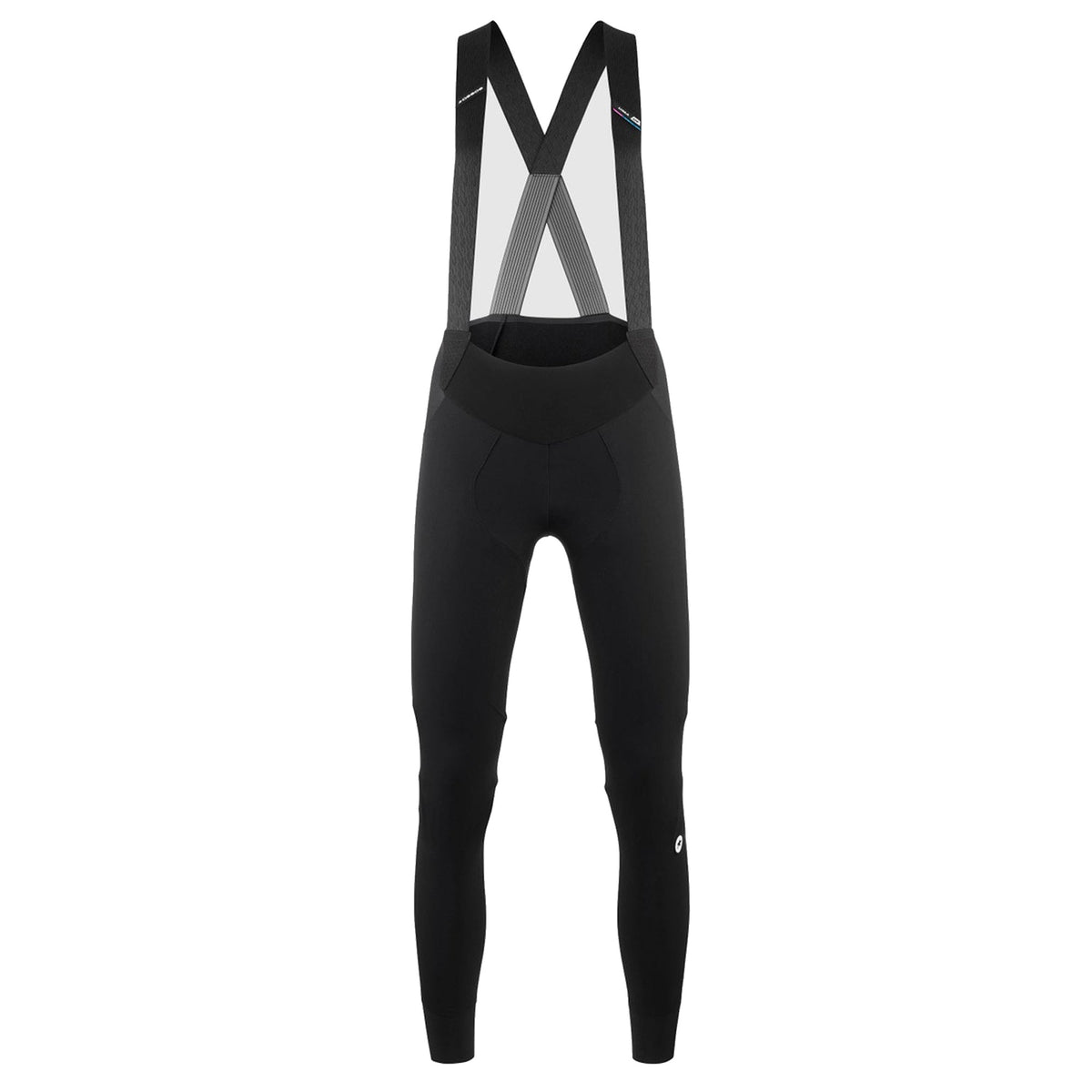 Calzamaglia da ciclismo con bretelle ASSOS UMA GT EISENHERZ ULTRAZ WINTER S11 da donna nera — sfondo bianco, 2000 x 2000