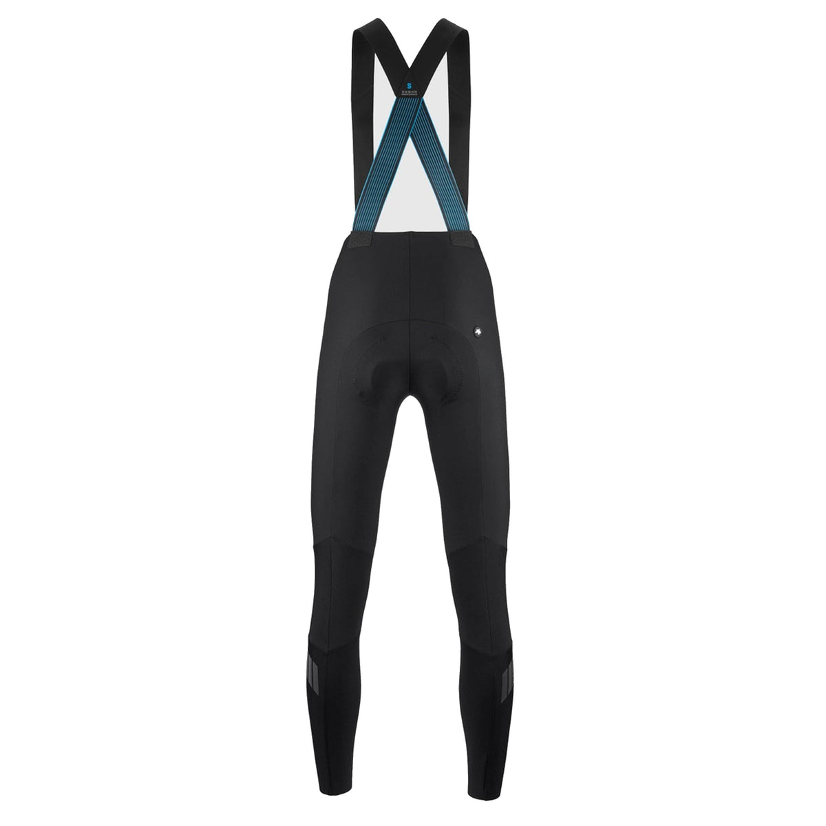 Calzamaglia da ciclismo con bretelle ASSOS DYORA R HABU WINTER S11 da donna nera — sfondo bianco, 2000 x 2000