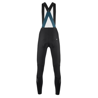 Calzamaglia da ciclismo con bretelle ASSOS DYORA R HABU WINTER S11 da donna nera — sfondo bianco, 2000 x 2000