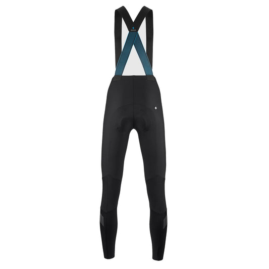 Calzamaglia da ciclismo con bretelle ASSOS DYORA R HABU WINTER S11 da donna nera — sfondo bianco, 2000 x 2000