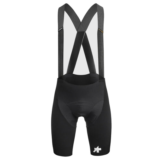Salopette corta ASSOS EQUIPE RSR BOLIDE S11 nera — sfondo bianco, 2000 x 2000