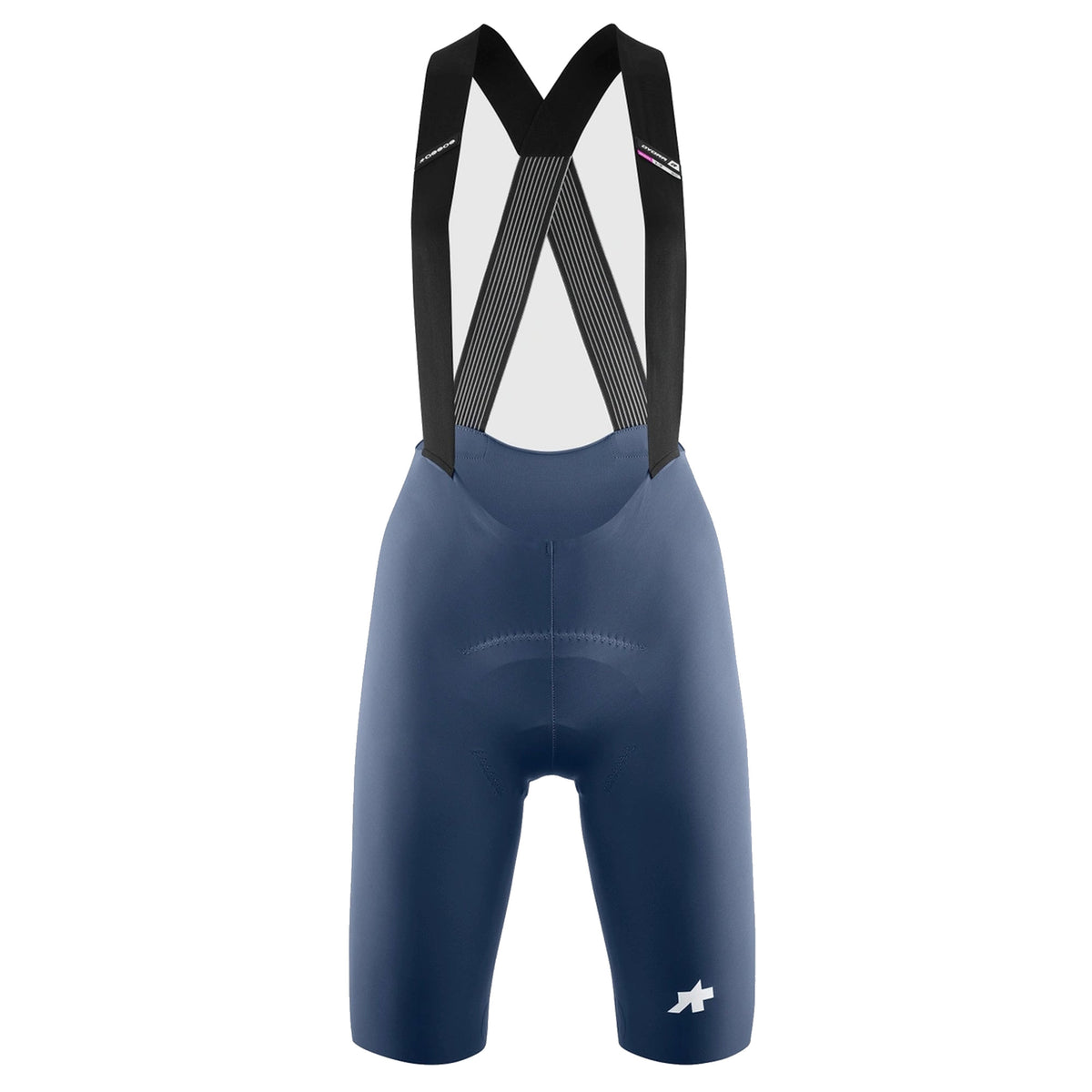 Salopette corta da donna ASSOS DYORA R S11 blu — sfondo bianco, 2000 x 2000