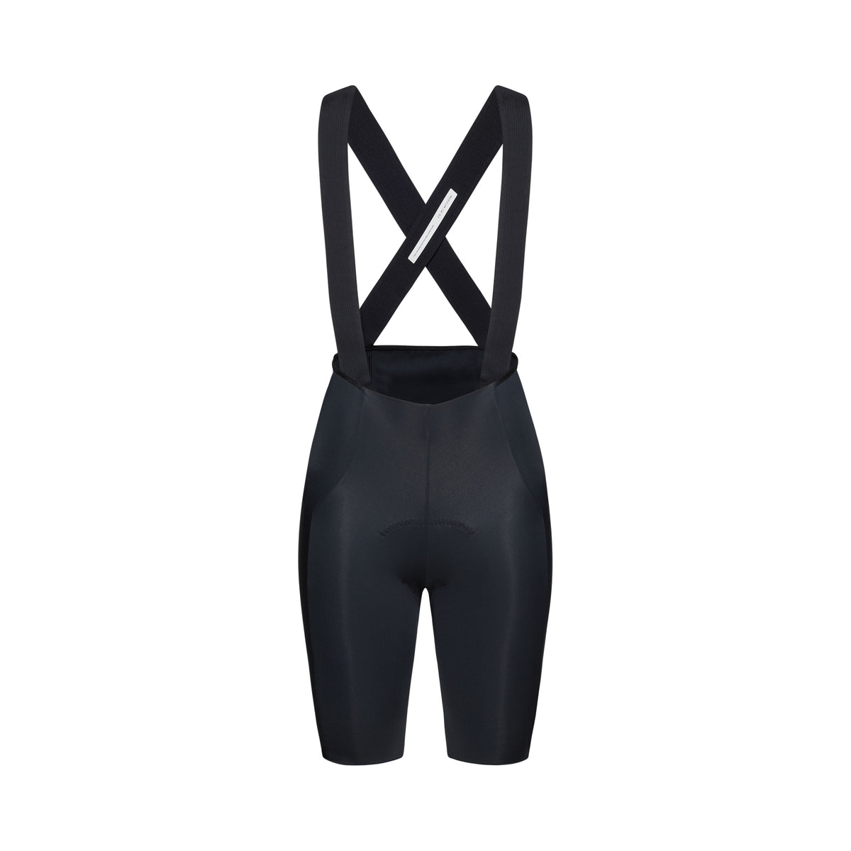 Salopette corta da donna POC RACEDAY nera — sfondo bianco, 2000 x 2000