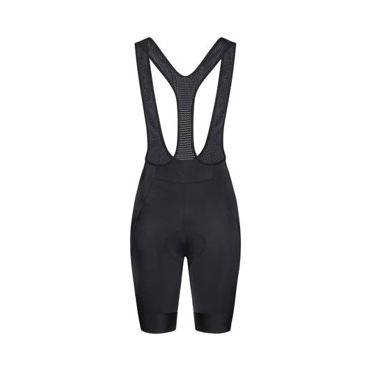 Salopette corta da ciclismo POC CADENCE CARGO da donna nera — sfondo bianco, 2000 x 2000
