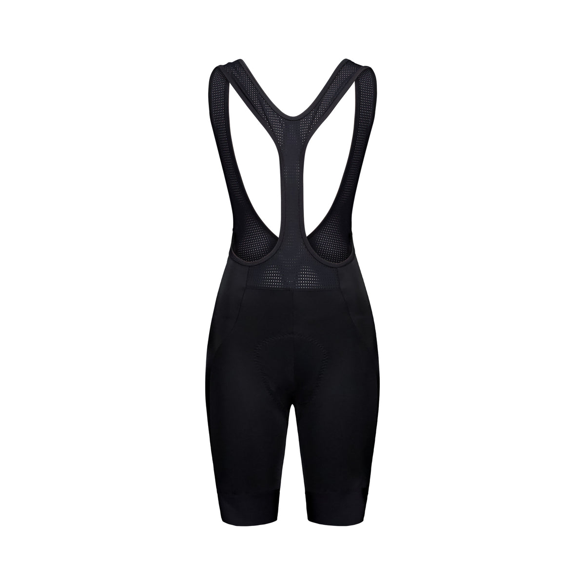 Salopette corta da ciclismo POC CADENCE da donna nera — sfondo bianco, 2000 x 2000