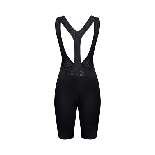 Salopette corta da ciclismo POC CADENCE da donna nera — sfondo bianco, 2000 x 2000