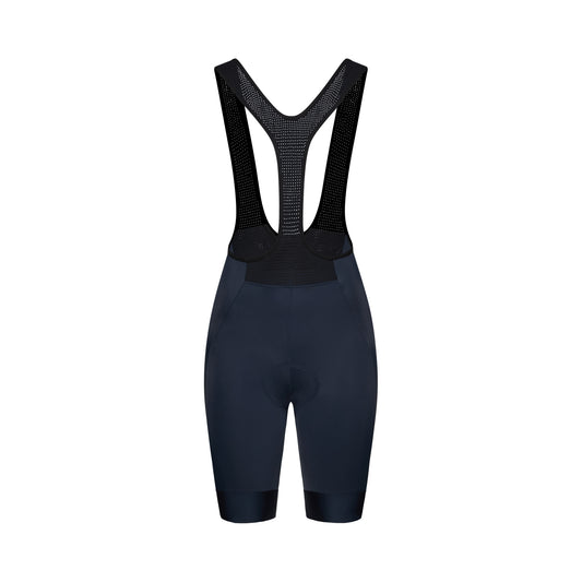 Salopette corta da ciclismo POC CADENCE da donna blu navy — sfondo bianco, 2000 x 2000