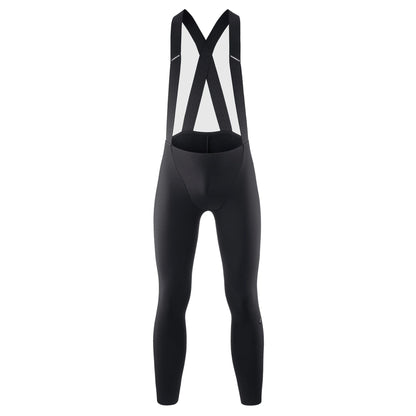 Salopette lunga da ciclismo ASSOS ENDURANCE THERMOBOOSTER S11 nera — sfondo bianco, 2000 x 2000