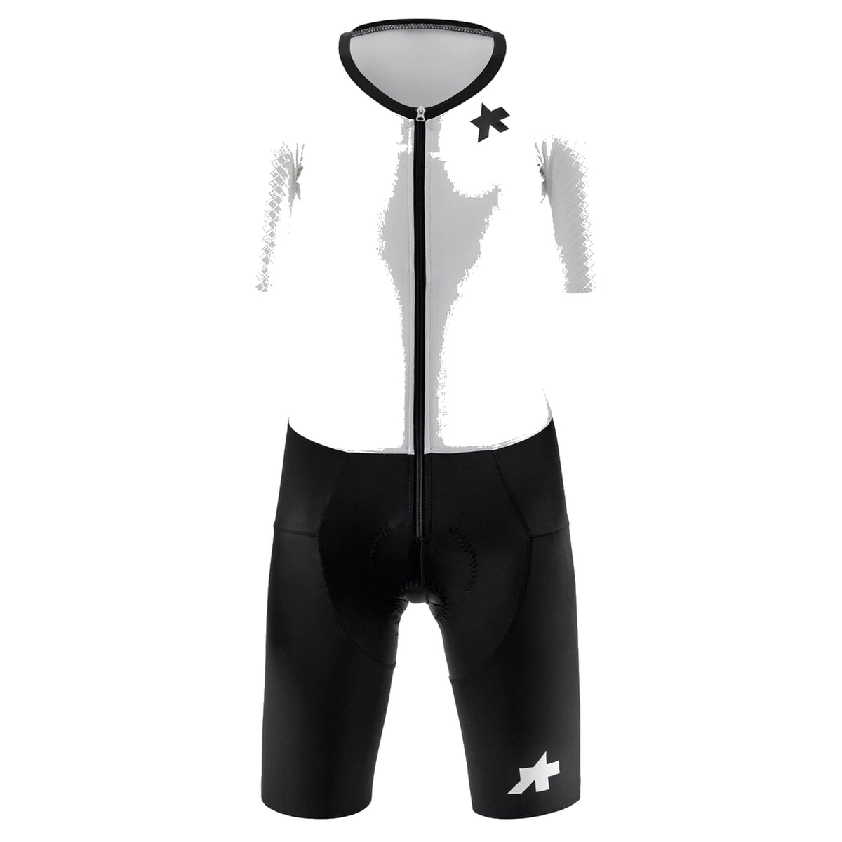 Body da triathlon da donna ASSOS DYORA RSV TRIATOR S11 bianco — sfondo bianco, 2000 x 2000