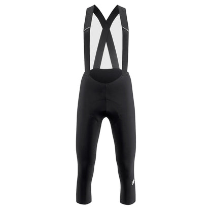 Salopette da donna a 3/4 ASSOS MILLE GT SPRING FALL S11 nera — sfondo bianco, 2000 x 2000