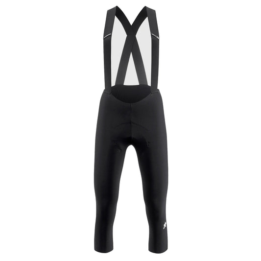 Salopette da donna a 3/4 ASSOS MILLE GT SPRING FALL S11 nera — sfondo bianco, 2000 x 2000