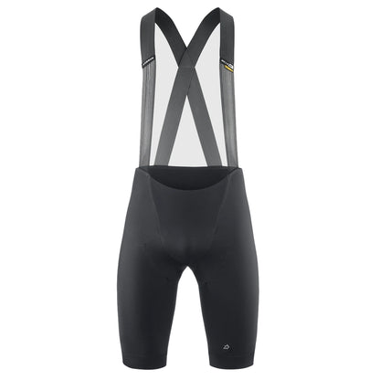 Salopette corta da ciclismo ASSOS MILLE GTS SPRING FALL S11 nera — sfondo bianco, 2000 x 2000