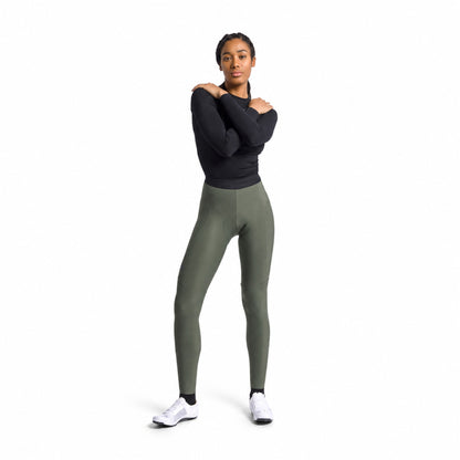 Calzamaglia da ciclismo lunga SPORTFUL PULSE da donna verde — sfondo bianco, 2000 x 2000