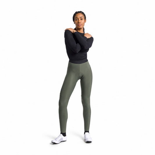 Calzamaglia da ciclismo lunga SPORTFUL PULSE da donna verde — sfondo bianco, 2000 x 2000