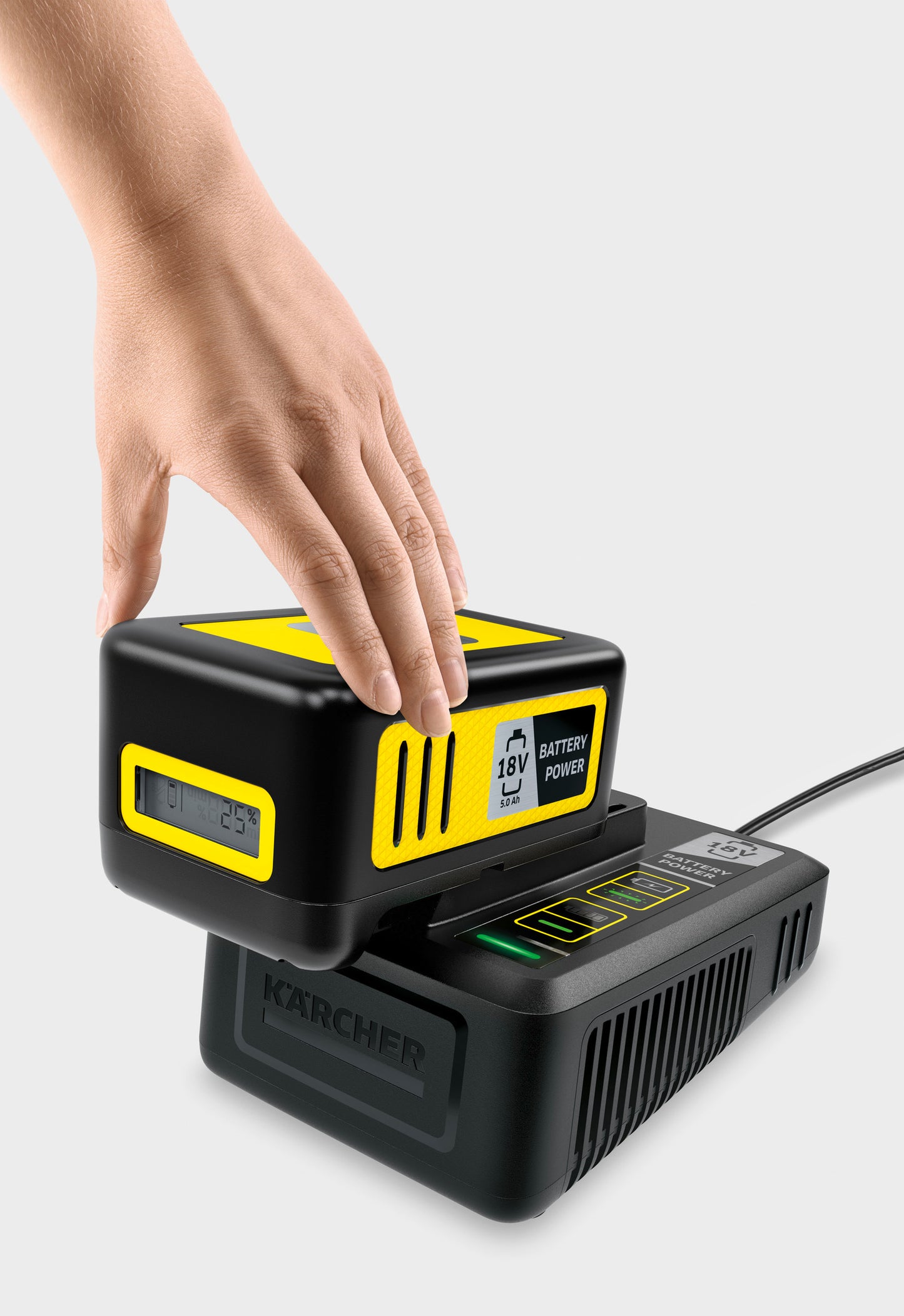 Kit batteria KÄRCHER Battery Power 18 V / 5 Ah + caricabatterie rapido
