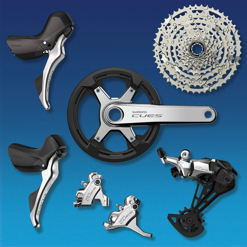Cassetta 10V SHIMANO CUES CS-LG400 Linkglide - Edizione Polish Silver