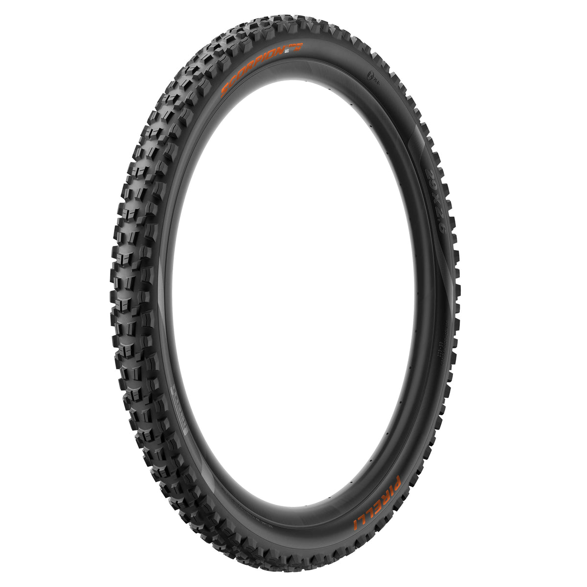 Copertone PIRELLI SCORPION ENDURO M COLOUR EDITION 29x2.40 HardWall Tubeless Ready pieghevole nero/arancione