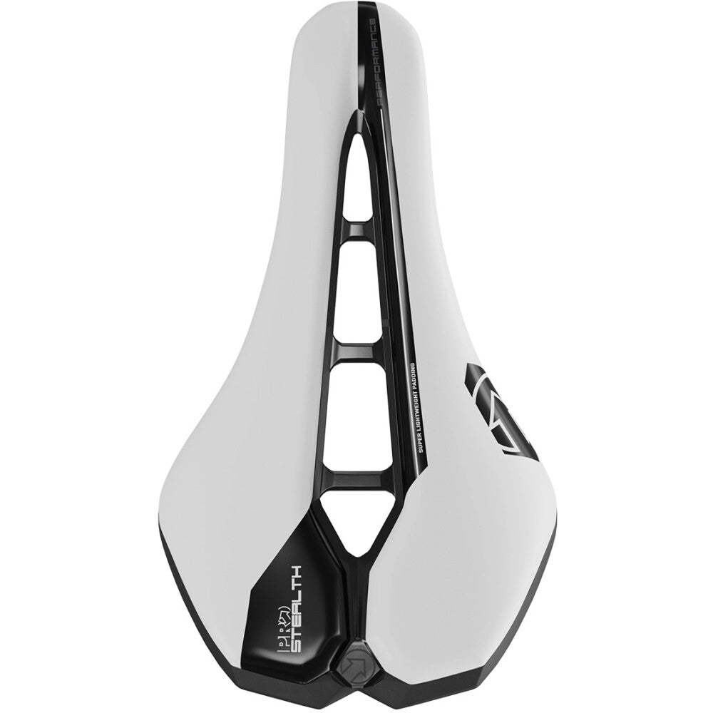STEALTH PERFORMANCE Sella PRO da 142 mm con binari bianchi in acciaio inossidabile