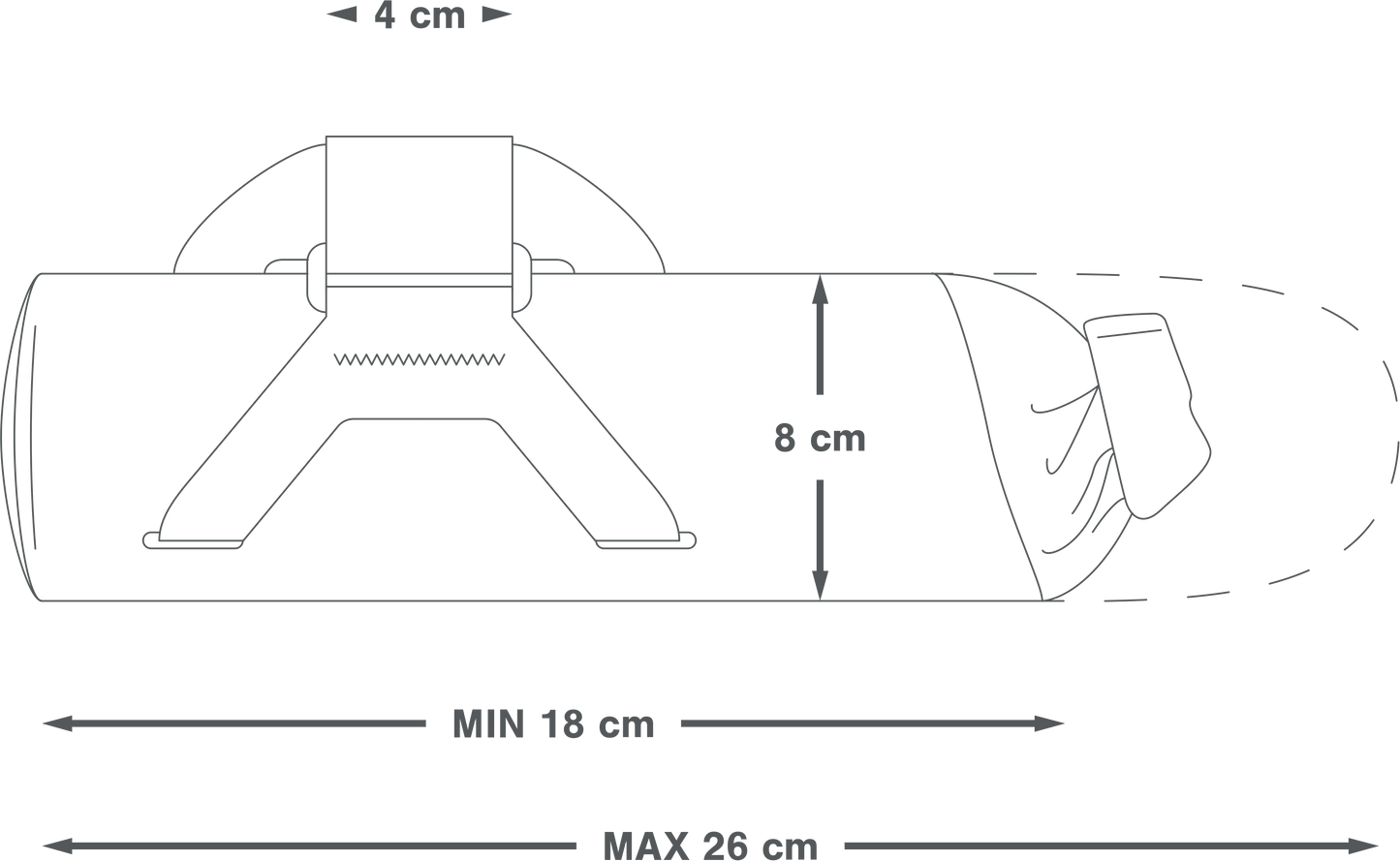 APIDURA EXPEDITION DOWNTUBE PACK 1,5 L Borsa da telaio