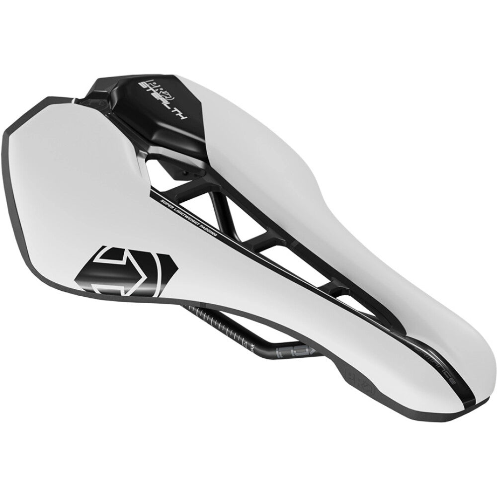STEALTH PERFORMANCE Sella PRO da 142 mm con binari bianchi in acciaio inossidabile