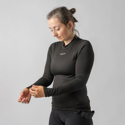 Maglia intima a maniche lunghe da donna GRIPGRAB RIDE WINTER nera