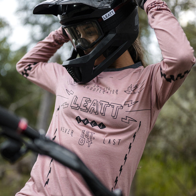 LEATT MTB Gravity 3.0 Maglia a manica lunga Donna Rosa
