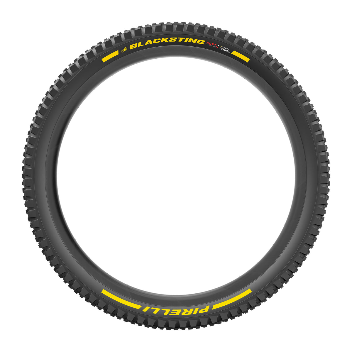Pneumatico PIRELLI SCORPION BLACK STING 27.5x2.40 Soft ProWall Tubeless Ready pieghevole nero/giallo Team Edition