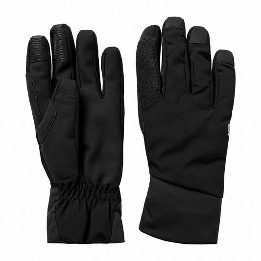 Guanti ENDURA LOOP WATERPROOF neri su sfondo bianco